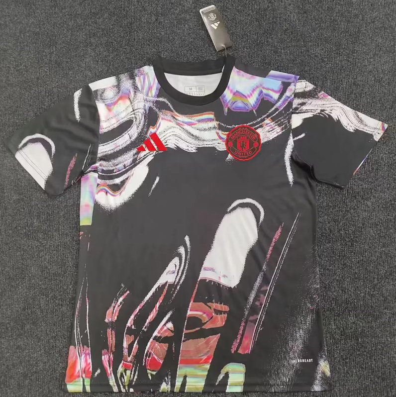 AAA Quality Manchester Utd 25/26 Black/White Training Jersey